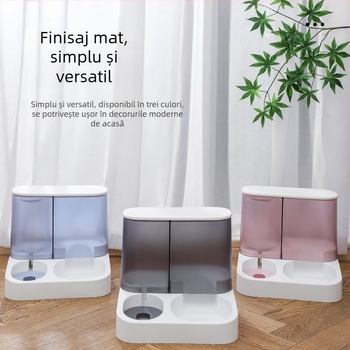 Nou hrănitor automat vizual pentru animale de companie, adăpător pentru pisici, bol pentru câini, bazin pentru pisici, bol pentru hrănire cu apă, găleată pentru depozitarea hranei pentru câini