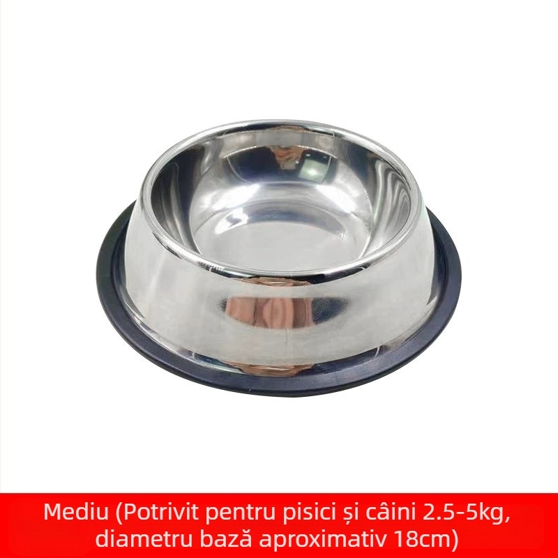 Bol pentru câini din oțel inoxidabil, bol pentru câini, bol anti-șoc, bol pentru câini, hrănitor pentru câini mari, bol pentru câini, supradimensionat