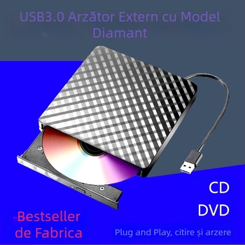 Unitate optică externă USB pentru DVD-uri 3.0, desktop, laptop, all-in-one, universală, disc extern, unitate optică mobilă
