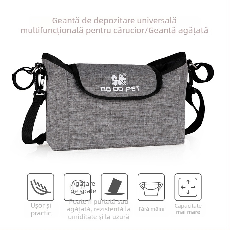 Cărucior universal pentru animale de companie și bebeluși, geantă de depozitare agățată, cârlig pentru cărucior, depozitare multifuncțională, cadou de afaceri