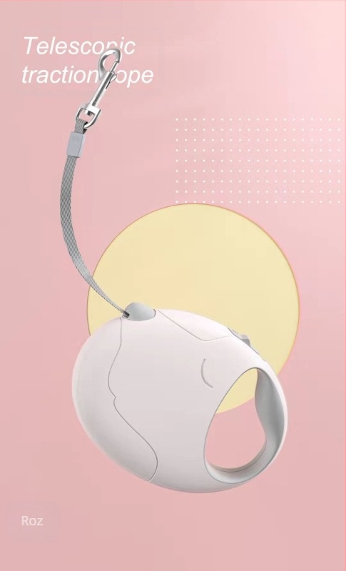 Frânghie de tracțiune retractabilă automată în formă de ou pentru câini, artefact retractabil pentru plimbări cu câini, frânghie pentru câini, hands-free