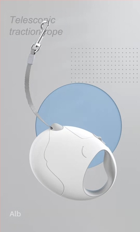Frânghie de tracțiune retractabilă automată în formă de ou pentru câini, artefact retractabil pentru plimbări cu câini, frânghie pentru câini, hands-free