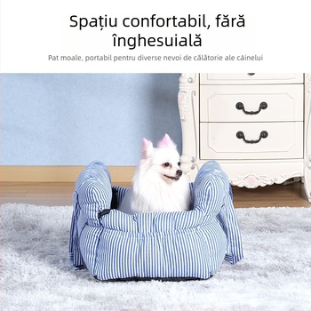 Cuibă de mașină pentru animale de companie, detașabilă și lavabilă, portabilă, pentru câini, cușcă pentru animale de companie în aer liber, sac pentru animale de companie, pad pentru mașină sau mașină
