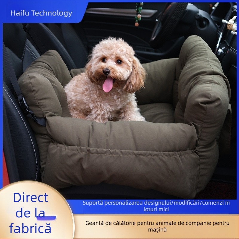 Cuibă de mașină pentru animale de companie, detașabilă și lavabilă, portabilă, pentru câini, cușcă pentru animale de companie în aer liber, sac pentru animale de companie, pad pentru mașină sau mașină