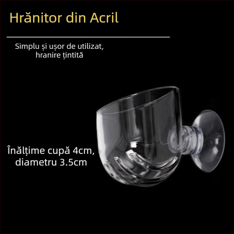 Hrănitor pentru viermi roșii, pâlnie de sticlă pentru viermi roșii, inel de hrănire, cupă pentru nematozi, hrănire pentru pești, nematozi, cupă pentru creveți în saramură