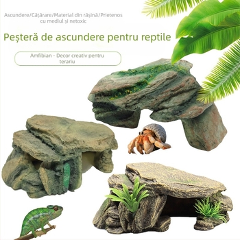 Reptile animale de companie ascunzătoare șarpe Gecko șopârlă păianjen peșteră simulată stâncă amenajare peisagistică reptile năpârlire cutie de reproducere copac gaură terasă la soare