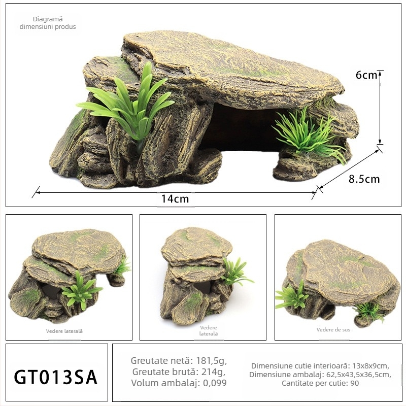 Reptile animale de companie ascunzătoare șarpe Gecko șopârlă păianjen peșteră simulată stâncă amenajare peisagistică reptile năpârlire cutie de reproducere copac gaură terasă la soare