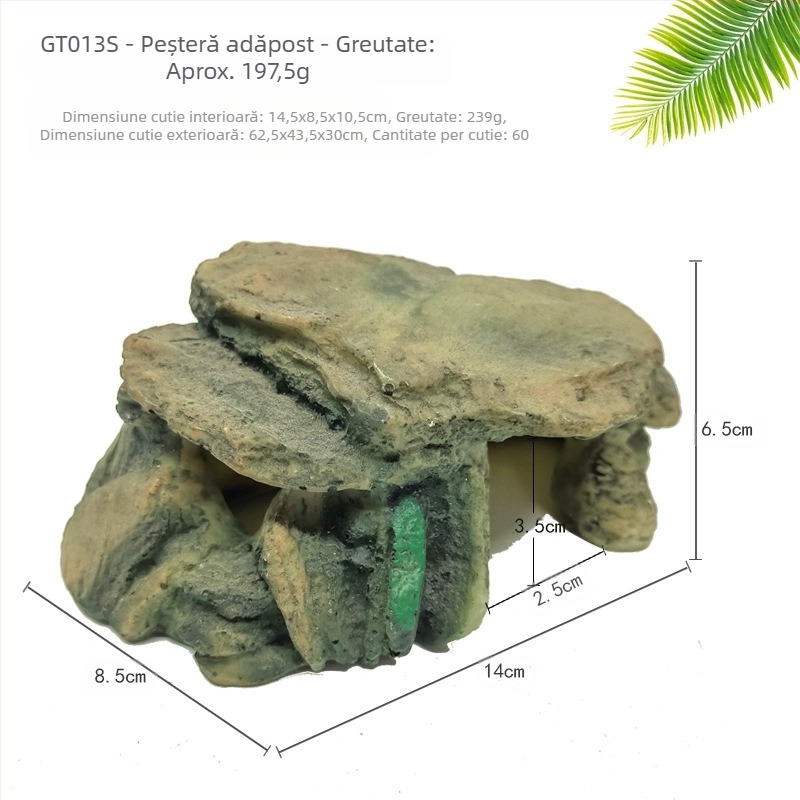 Reptile animale de companie ascunzătoare șarpe Gecko șopârlă păianjen peșteră simulată stâncă amenajare peisagistică reptile năpârlire cutie de reproducere copac gaură terasă la soare