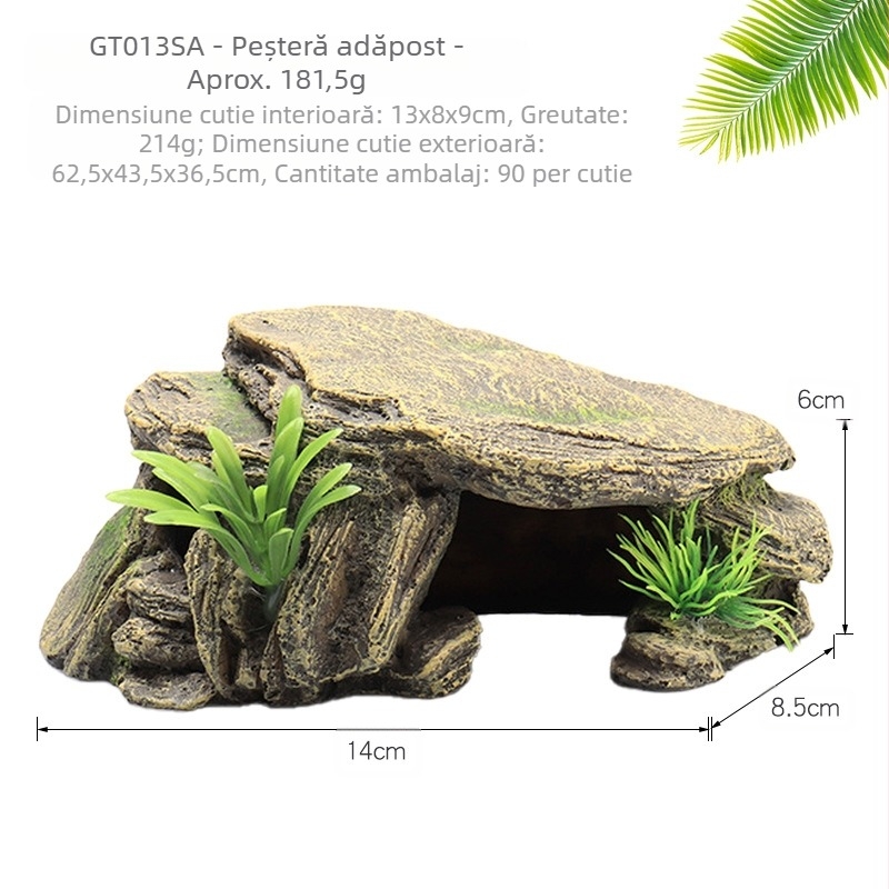 Reptile animale de companie ascunzătoare șarpe Gecko șopârlă păianjen peșteră simulată stâncă amenajare peisagistică reptile năpârlire cutie de reproducere copac gaură terasă la soare