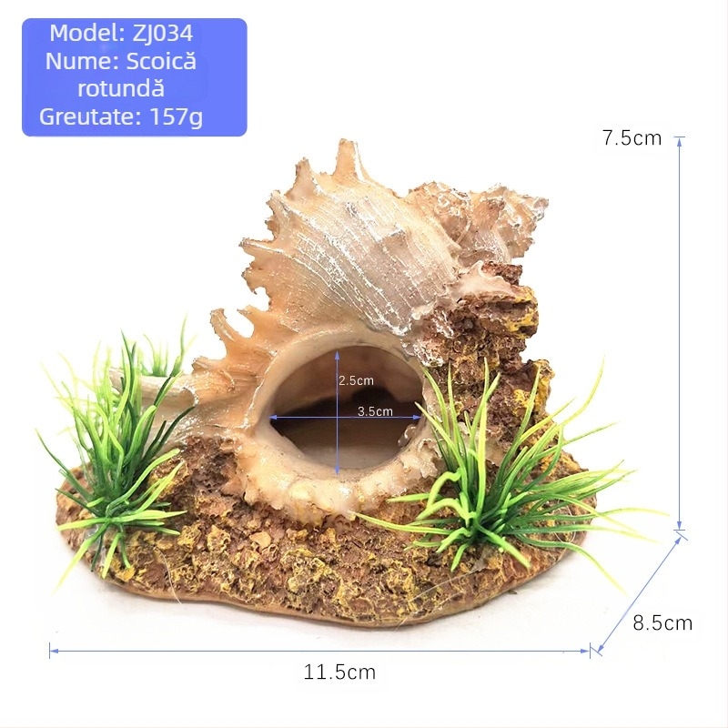 Acvariu decor pește rezervor acvariu amenajare peisagistică sirenă acvariu decor peisaj creativ scoică ornamente