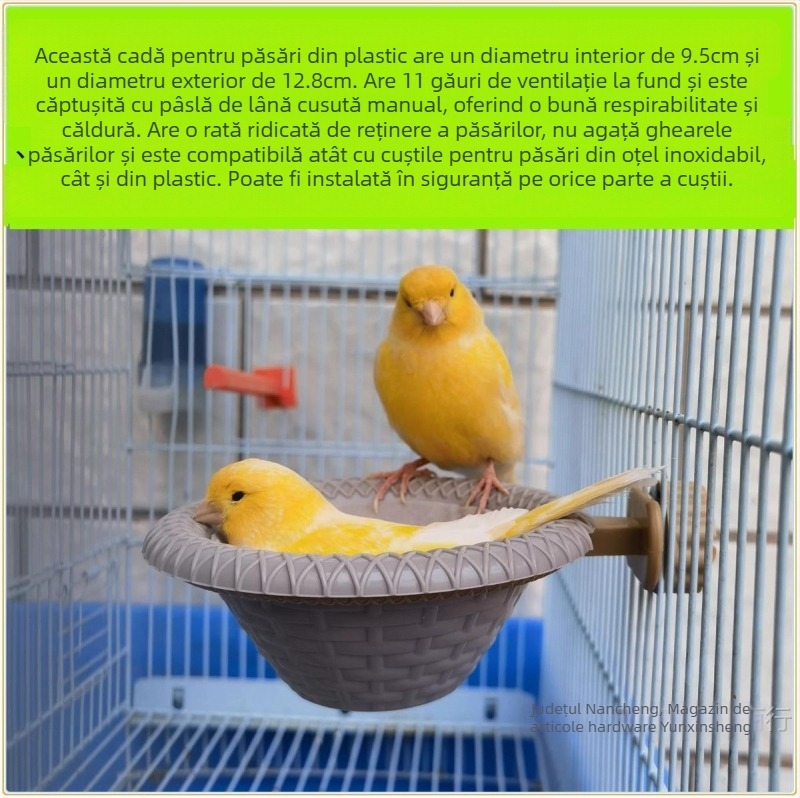 Baie pentru păsări, lavoar, cadă de baie, jad, pasăre, hibiscus, pasăre, auriu, verde, gri, Yan, mare, auriu, material de cânepă, bujor, perusiță