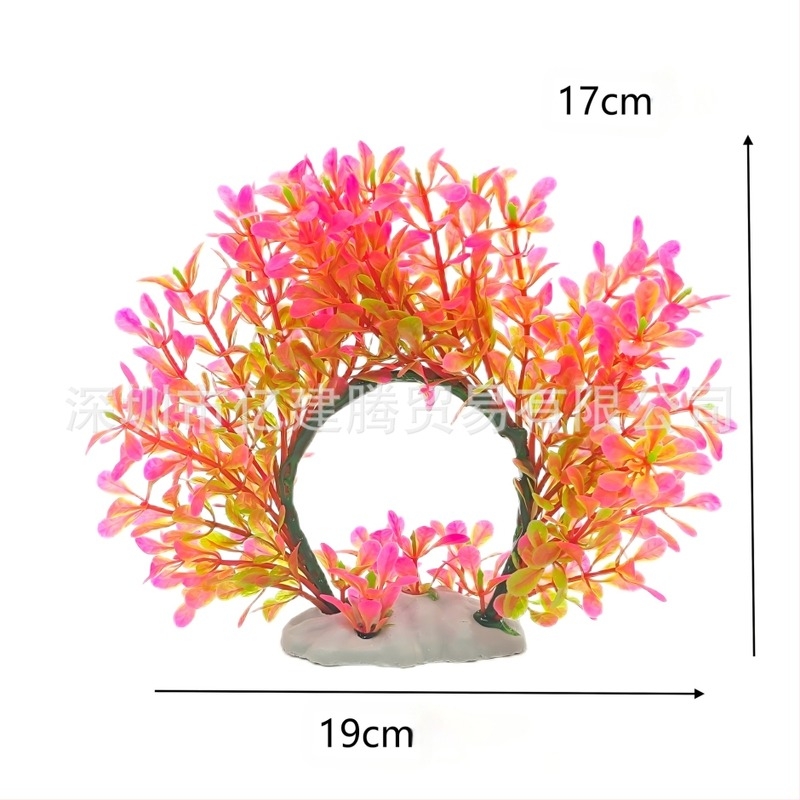 Plante acvatice de înaltă imitație, Acvariu, Acvariu, Stâncărie, Decorațiuni peisagistice, Plante acvatice artificiale, Poartă de flori deformabilă și flexibilă