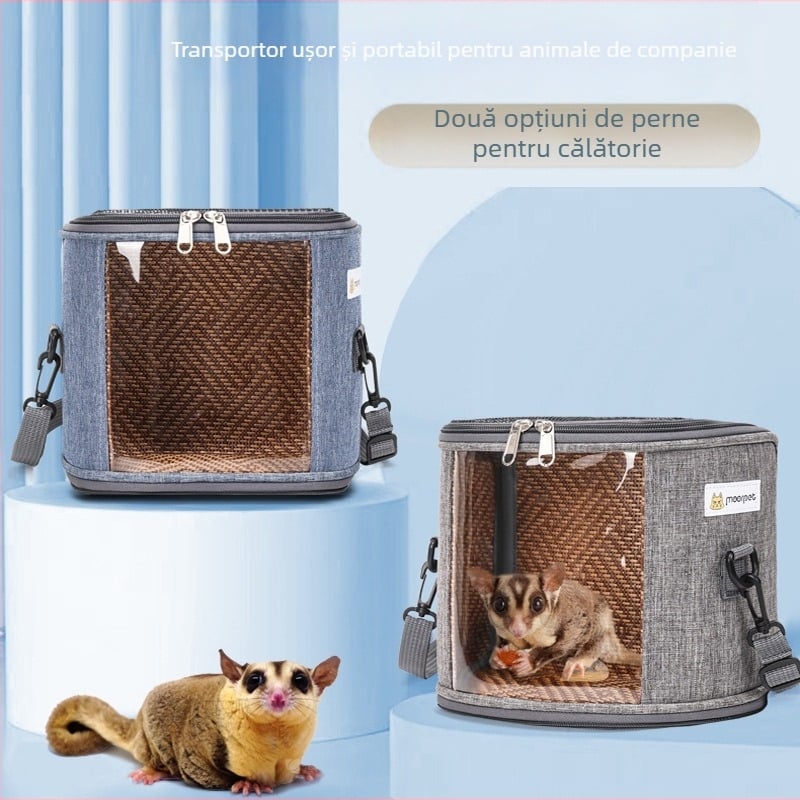 Furnizare directă din fabrică de genți mici pentru animale de companie pentru ieșiri, genți portabile pentru pisoi individuali, genți respirabile pentru planoare de zahăr, genți pentru hamsteri cu cobai