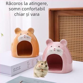 Cuib de hamster ceramic, cuib de hamster, cuib de vară ieftin, răcoritor, cuib de dormit, răcoritor cu gheață, ursul auriu, consumabile ursul auriu