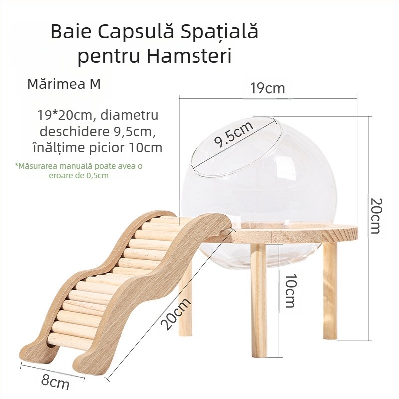 Capsulă spațială pentru baie de hamster, baie, toaletă, dublă utilizare, ursuleț de aur, baie, urină corporală, nisip de baie, nisip anti-stropire, consumabile