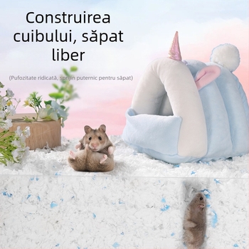 Hârtie fără praf, bumbac, capacitate mare, 1800g, toamnă și iarnă, caldă, moale, căptușeală pentru hamster, articole de amenajare a teritoriului, păr drept din fabrică