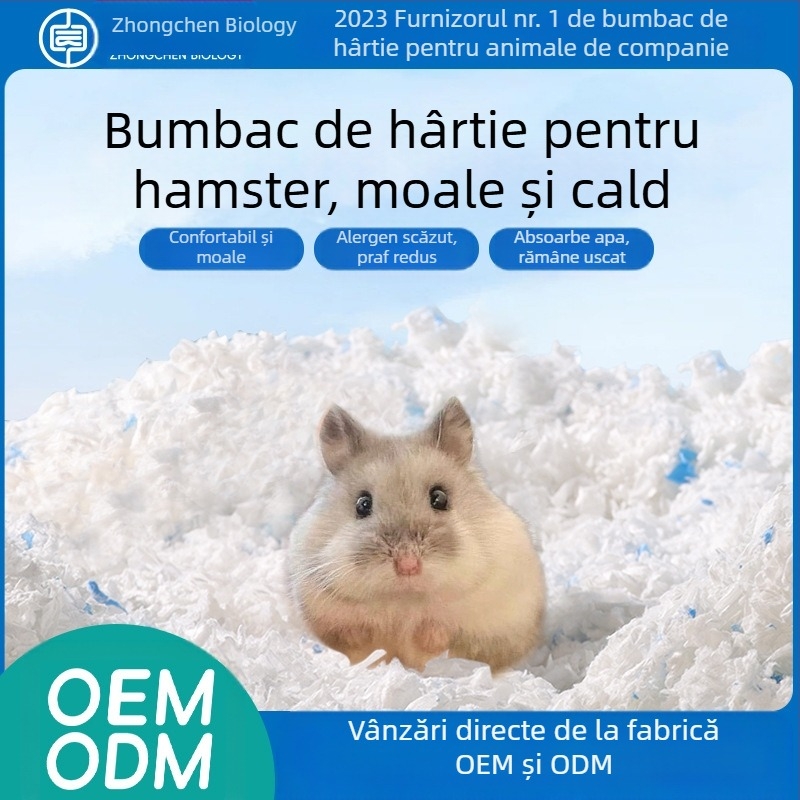 Hârtie fără praf, bumbac, capacitate mare, 1800g, toamnă și iarnă, caldă, moale, căptușeală pentru hamster, articole de amenajare a teritoriului, păr drept din fabrică