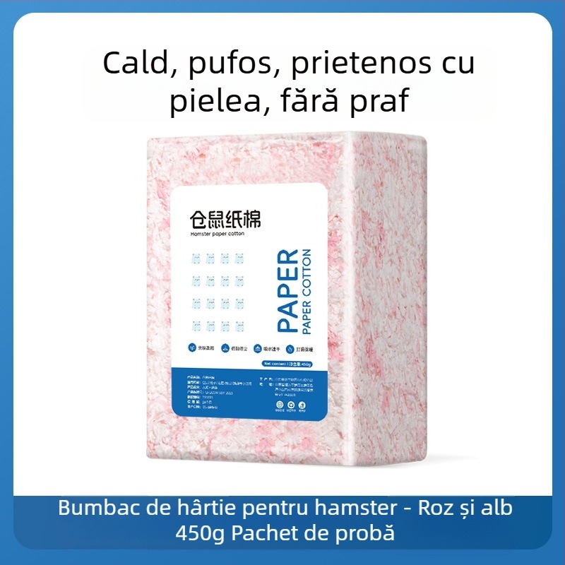Hârtie fără praf, bumbac, capacitate mare, 1800g, toamnă și iarnă, caldă, moale, căptușeală pentru hamster, articole de amenajare a teritoriului, păr drept din fabrică