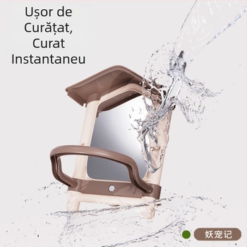 Colivie suspendată decorativă în formă de oglindă pentru papagali, peruși, păsări îndrăgostite, cockatiele și păsări mici