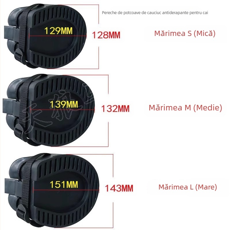 Potcoave antiderapante din cauciuc, cizme de potcoavă fără cuie pentru potcoave rănite, medicamente pentru a evita contactul cu apele reziduale