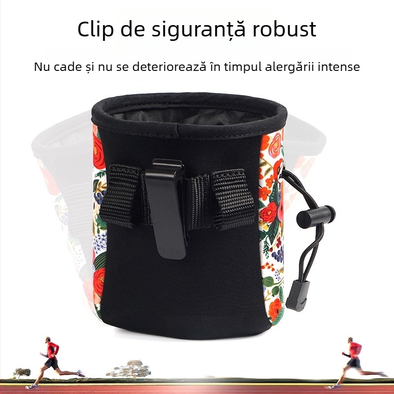 Geantă de dresaj pentru animale de companie în aer liber, convenabilă, cu capacitate mare, pentru hrana câinilor, material de scufundări, geantă de talie pentru câini, multicoloră, opțională
