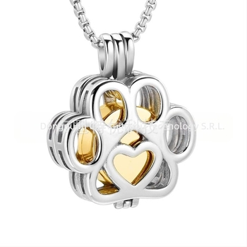 Pandantiv transfrontalier din oțel inoxidabil, cu structură Cinerabox goală, pentru a comemora rudele, colier cu sticlă de parfum care se poate deschide pentru animale de companie