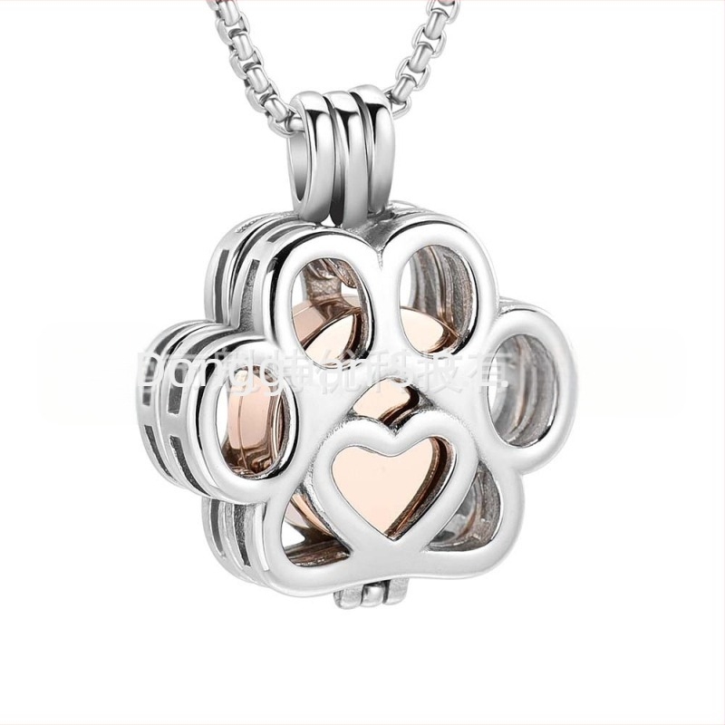 Pandantiv transfrontalier din oțel inoxidabil, cu structură Cinerabox goală, pentru a comemora rudele, colier cu sticlă de parfum care se poate deschide pentru animale de companie