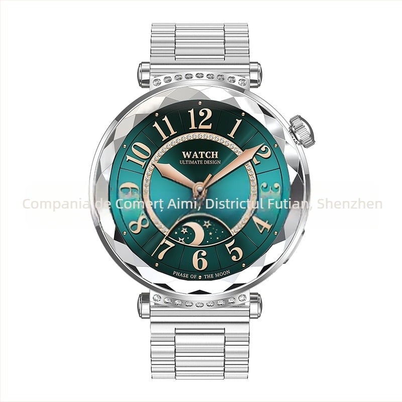 Ceas inteligent CrossBorder HK88, Bluetooth, apel, NFC, control acces, ritm cardiac, afișaj AMOLED, pedometru, sport, ceas