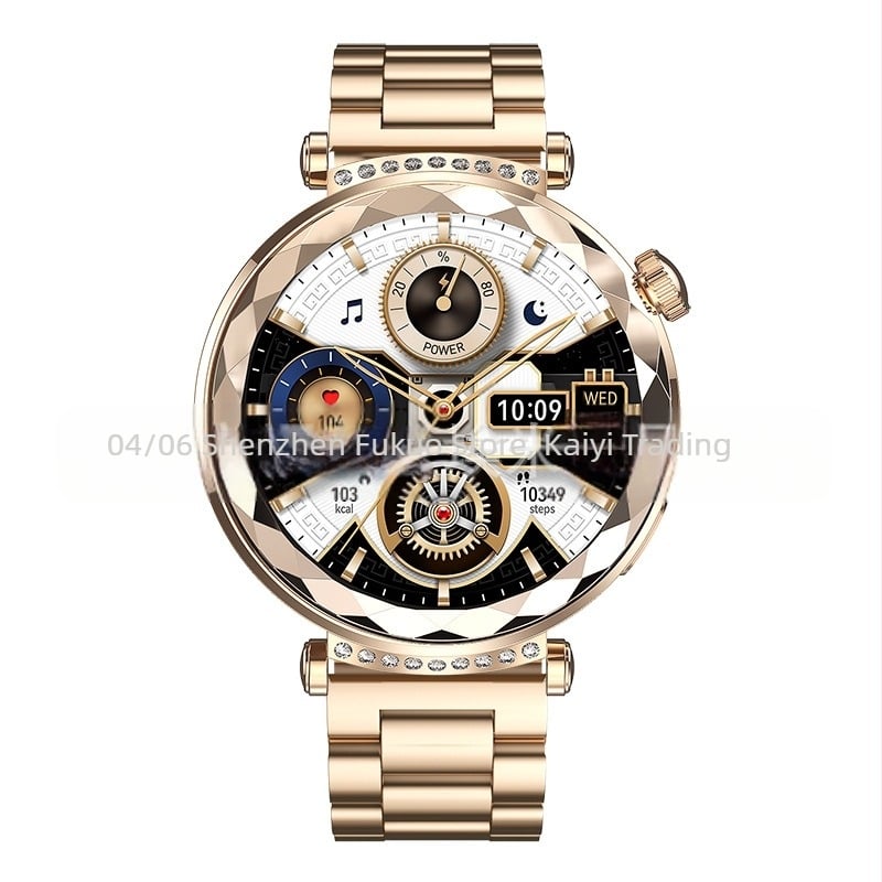 Ceas inteligent CrossBorder HK88, Bluetooth, apel, NFC, control acces, ritm cardiac, afișaj AMOLED, pedometru, sport, ceas