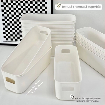Cutie de depozitare dreptunghiulară, cutie de depozitare multifuncțională japoneză, cutie de depozitare din plastic, sertar, cutie de depozitare, cutie de organizare