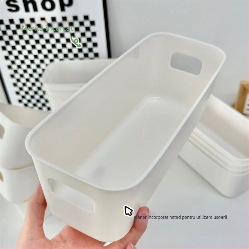 Cutie de depozitare dreptunghiulară, cutie de depozitare multifuncțională japoneză, cutie de depozitare din plastic, sertar, cutie de depozitare, cutie de organizare