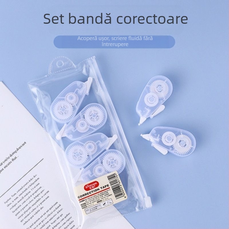 Bandă corectoare mică Morandi, set mini drăguț de bandă corectoare, bandă corectoare portabilă creativă, papetărie hobby, en-gros