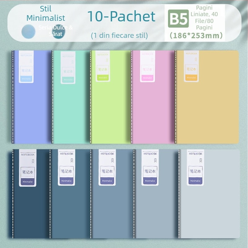 Caiet simplu, en-gros, copie soft, caiet ieftin, de mare valoare, A5, caiet de exerciții, jurnal B5, A4, caiet de hârtie cu schițe