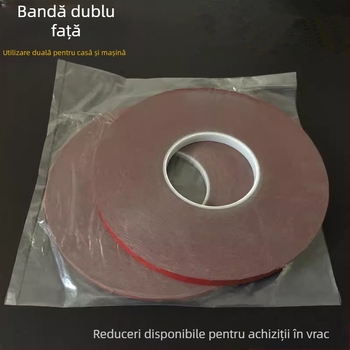 Bandă dublu adezivă de înaltă vâscozitate pentru automobile, super puternică, fără urme, din spumă burete impermeabilă și rezistentă la temperaturi ridicate, 33 m