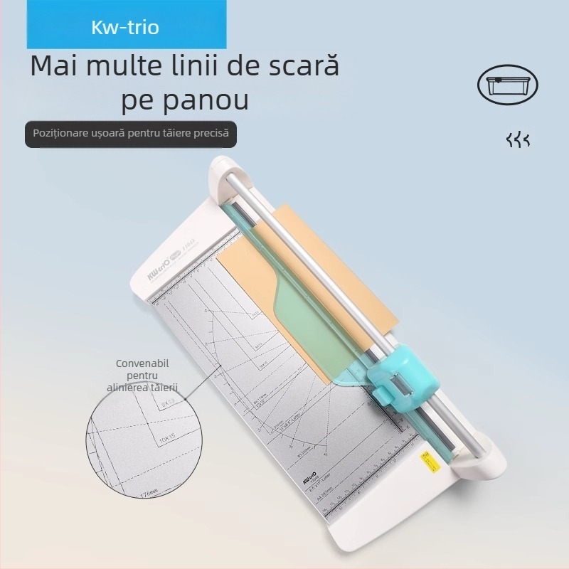 Cuțit de tăiere metalic multifuncțional Kedeyou KWTRIO 13048, tăietor de hârtie, cuțit de tăiere grea, patru în unu