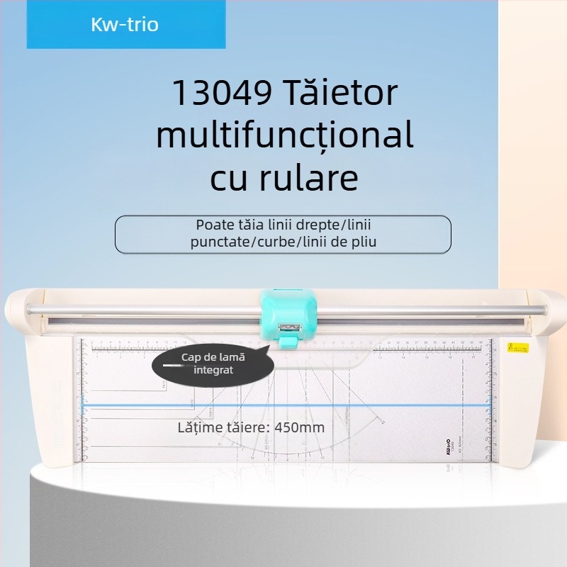 Cuțit de tăiere metalic multifuncțional Kedeyou KWTRIO 13048, tăietor de hârtie, cuțit de tăiere grea, patru în unu