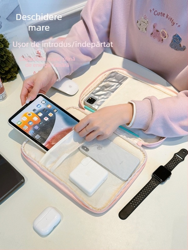 Noua geantă de depozitare pentru tabletă Sanrio Cartoon Fashion, geantă interioară pentru toamnă și iarnă, geantă pentru laptop de 11 inch