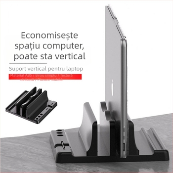 Suport vertical pentru notebook, potrivit pentru rack de depozitare vertical pentru MacBook, iPad, tabletă, bază de depozitare