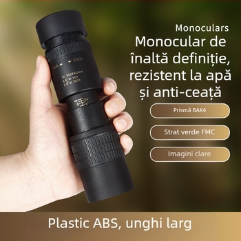 Telescop nou 10-300x 40 de mare putere HD cu zoom pe un singur tub, cameră pentru telefon mobil, telescop telescopic