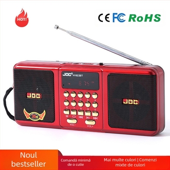 Radio portabil pentru vârstnici, radio cu bandă completă, multifuncțional, cu card, difuzor Bluetooth en-gros din fabrică