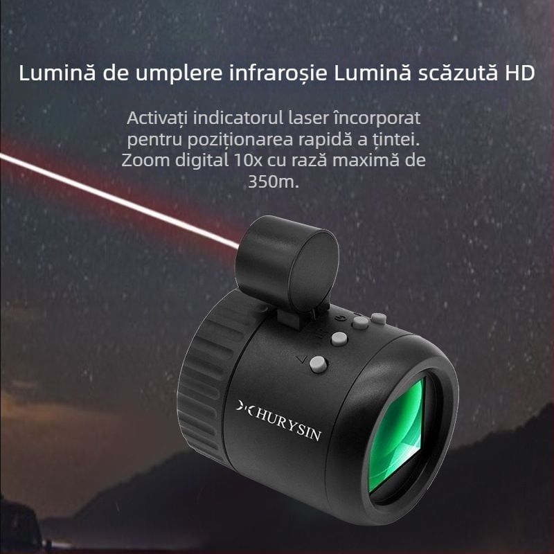 Telescop monocular cu infraroșu de înaltă definiție, ocular electronic pentru observarea păsărilor, telescop monocular astronomic, pescuit nocturn, ocular nocturn, ocular cu infraroșu de înaltă definiție