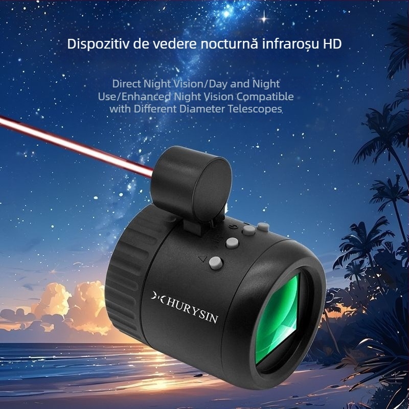Telescop monocular cu infraroșu de înaltă definiție, ocular electronic pentru observarea păsărilor, telescop monocular astronomic, pescuit nocturn, ocular nocturn, ocular cu infraroșu de înaltă definiție