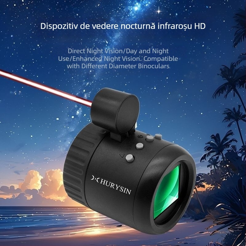 Telescop monocular cu infraroșu de înaltă definiție, ocular electronic pentru observarea păsărilor, telescop monocular astronomic, pescuit nocturn, ocular nocturn, ocular cu infraroșu de înaltă definiție