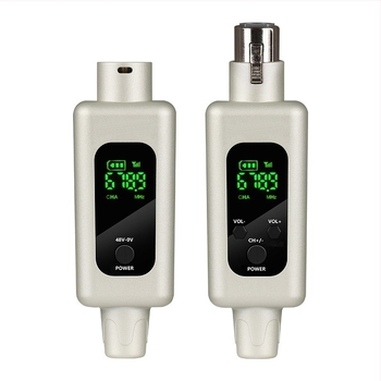 Microfon Grenade wireless transfrontalier, conectat la mixer audio pentru instrumente wireless, receptor wireless 48V 2.4g