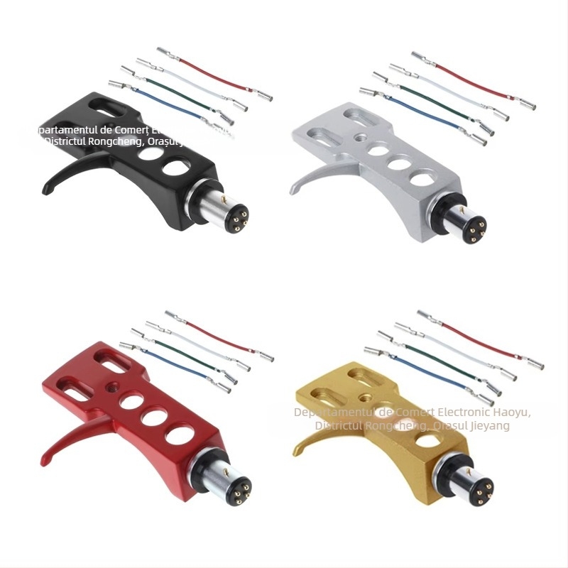 Suport universal Singhead Shell Cover Triangle de fier AT3600L Suport de fonograf din aliaj de aluminiu LP Accesorii pentru mașină de înregistrare cu lipici negru