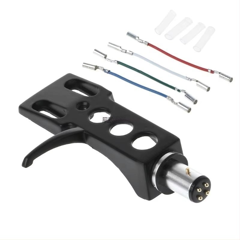 Suport universal Singhead Shell Cover Triangle de fier AT3600L Suport de fonograf din aliaj de aluminiu LP Accesorii pentru mașină de înregistrare cu lipici negru