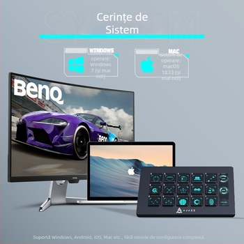 Consolă de asistență desktop Heijue Akp153, controler de panou pentru streaming live, gradare a culorilor pentru filme și televiziune, taste rapide programabile