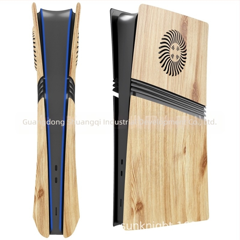 Carcasă PS5 Pro cu aspect de lemn Carcasă PS5Pro Host cu aspect de lemn Carcasă de schimb PS5 Pro