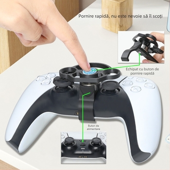 Aplicabil volanului original PS5 cu mâner basculant, mini volan de joc de curse PS5, accesorii periferice universale