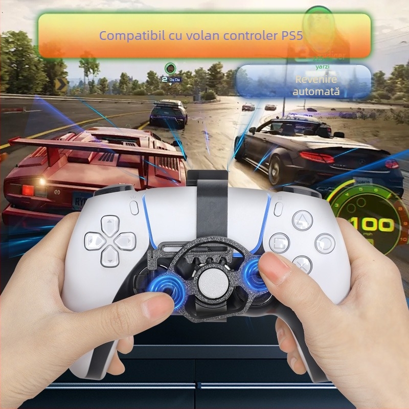 Aplicabil volanului original PS5 cu mâner basculant, mini volan de joc de curse PS5, accesorii periferice universale